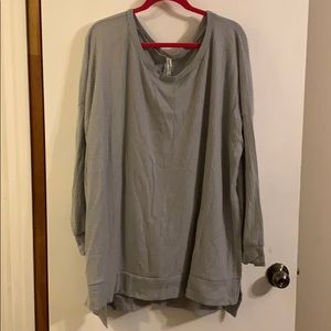 Long sleeve lightweight waffle knit sweater